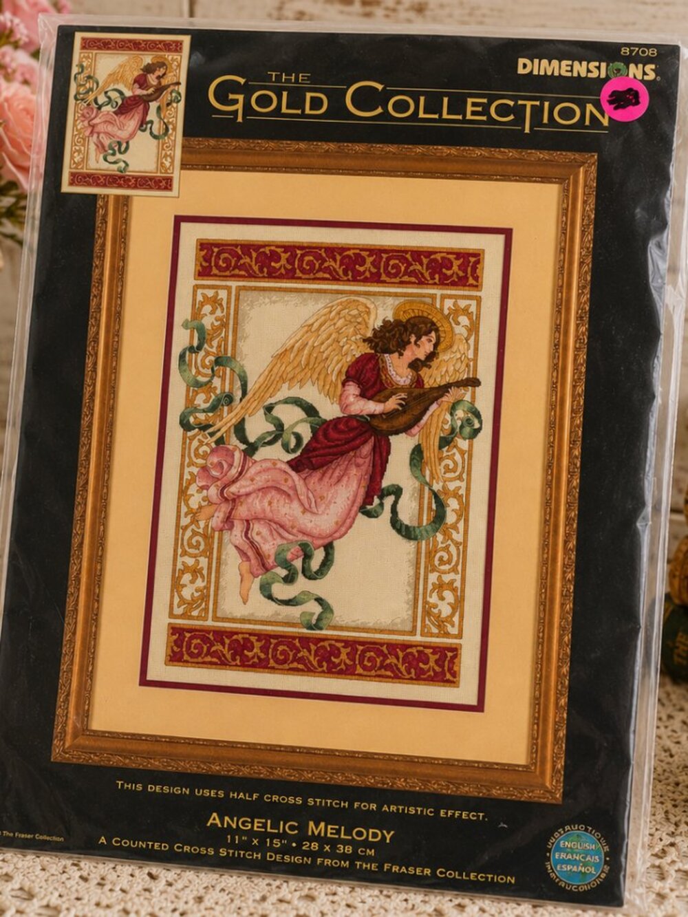 Dimensions Gold Collection Angelic Melody Counted Cross Stitch Kit #8708 11" x 1